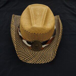 Bullhide by Montecarlo Straw Cowboy Hat with Stylish Suede Band
